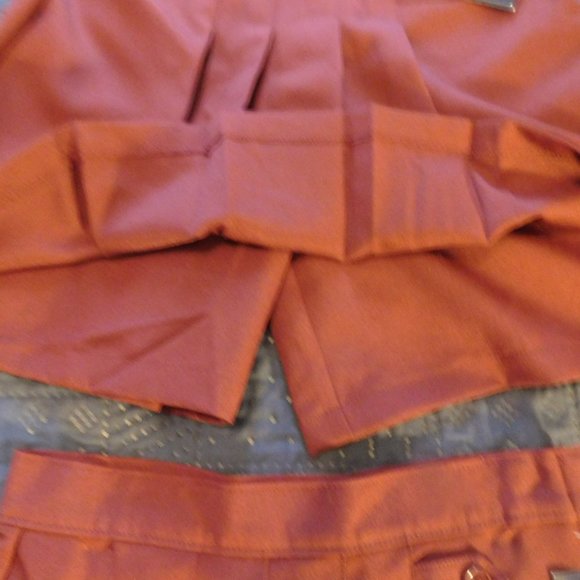 Girls Burgundy Skort Two Tab Scooter French Toast School Uniform Sizes 16 3/ 20. - Picture 6 of 8